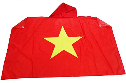 AZ FLAG Drapeau Vietnam 150x90 cm - Cape Drapeau Vietnamien 100% Polyester Avec Manches Intégrées - Body Flag 80g