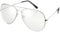 Komonee Pilot Style Clear Lens Sunglasses Designer Unisex Mens Womens UV400 Protection Classic Shades Great For Cycling Golf Fishing Sports