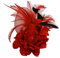 Broche en Plumes Vintage, Broche en Fleur Tissu Exquise Et Élégante, Pin Broche Fleur, Broche Femme, Broche Femme Vetement, Clips de ChâLe de Pull Dames, pour Fête, Mariage Et Utilisation Quotidienne