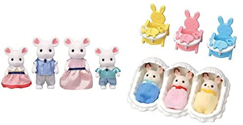 SYLVANIAN FAMILIES - 5308 - Familia Ratón Marshmallow 5341 - Set de Cocina