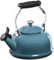 Le Creuset Pfeifender Teekessel aus Emaille auf Stahl, mit Metall-Finish, 1,7 qt, Karibik