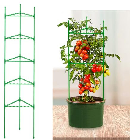UCLEVER 150cm Jaulas Tomates, Soporte Plantas Trepadoras, Tutores Enredaderas, para Maceta Escalada Vegtables, Flowers, Fruit Grow Cage