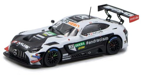 MBA Sport IXO Models komatibel mit Mercedes AMG GT3 Evo Lucas Auer #22 Winward Racing Sieger DTM Hockenheim 2021 1:43
