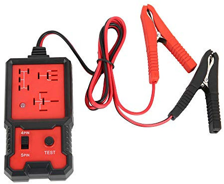 Gatphy Tester per relè automobilistico 12 V Tester per relè e fusibile per auto con pinze a coccodrillo Tester per relè automobilistico universale, facile da indossare ad alta sensibilità per