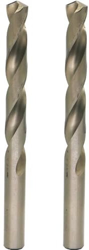 Metric Cobalt Drill Bits 14mm 2PCS, M35 high Speed Steel, high Hardness Straight Shank Drill, Mechanical or Hand Drill for Drilling, Suitable for Stainless Steel, Iron, Copper and Aluminum.