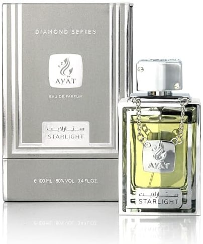 Ayat Perfumes Eau de Parfum Diamond Series 100 ml Parfum für Herren – Duft Dubai – hergestellt in den Vereinigten Arabischen Emiraten – ein sinnlicher orientalischer Duft (Starlight)