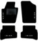 QUEMAR Auto-Fußmatten-Set kompatibel mit Seat Ibiza IV 6J 2008-2017, Fußmatten-Set aus Teppich und Gummi, nach Maß (2 vorne + 2 hinten) / Stickerei und personalisierte Farben (4 Stickereien, Rand