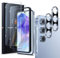 LK 2+2 Pezzi Vetro Temperato per Samsung Galaxy A55 5G, 2 Pellicola Protettive e 2 Pezzi Vetro Fotocamera, Ultra Sottile, HD, Durezza 9H Resistente ai Graffi, con Strumenti di Installazione