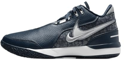 Nike Herren ZM Lebron NXXT GEN AMPD Basketballschuh, Armory Navy/Light Silver-Sail, 40.5 EU