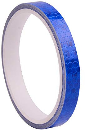 Namzi Reflektierendes Klebeband, blau, 1,3 cm x 66 m, wasserdicht, selbstklebendes Anhänger-Reflektorband, reflektierendes Klebeband für LKW, Anhänger, Autos. Warnung, Warnung, Auffälligkeitsband