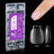 Gelike ec Faux Ongles Extra Court Cercueil 552 Pièces 12 Tailles Couverture Complète, Semi-mat PMMA Pose Americaine Ongle Transparente