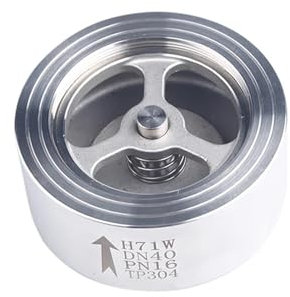 1/2 3/4 1 2 Zoll 304 Edelstahl Wafer-Rückschlagventil H71W-16P DN15/DN20/DN25/DN32/DN40/DN50 1St(1-1/2)