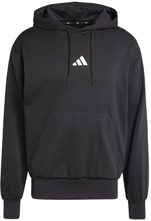 adidas Men Felpa con Cappuccio Essentials Feelcozy Fleece