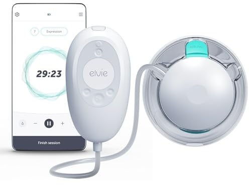 Elvie Stride 2, Single Breast Pump, Electric Breastfeeding Pump, Hands-Free & Portable & Wearable, Newborn Essentials