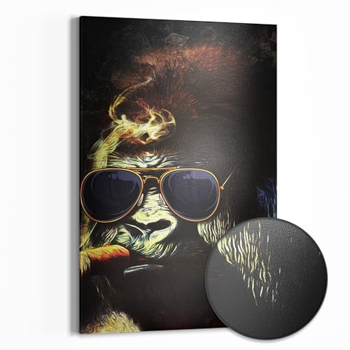 DEQOART Metall Magnettafel | 40x60 cm cm groß | Motiv Wild & Stilvoll | Whiteboard für alle Magnete | Magnetboard Wand-Tafel für Küche & Büro | Design Magnetwand Pinnwand magnetisch