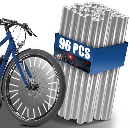 Votoko 96 stück Speichenreflektoren Fahrrad, 360° Sichtbarkeit, Einfache Montage, Fahrrad Speichenreflektoren für Alle GäNgigen SpeichenräDer