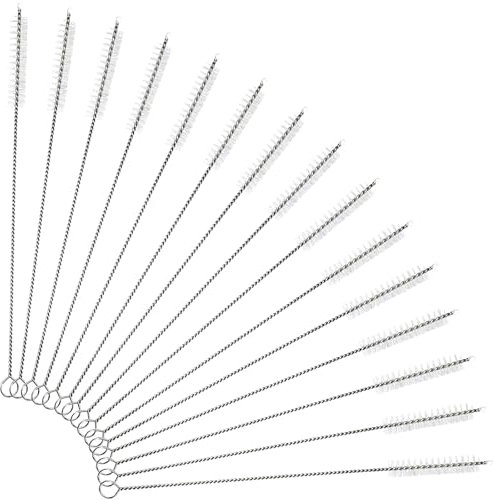KEYRI 15 Pièces Brosse de Nettoyage pour Bouteilles, Goupillon Biberon Brosse Biberon Bébé Réutilisable Tube Brosse de Nettoyage Mini Goupillon pour Tube à Essai Goupillon Bouteille Bouilloire