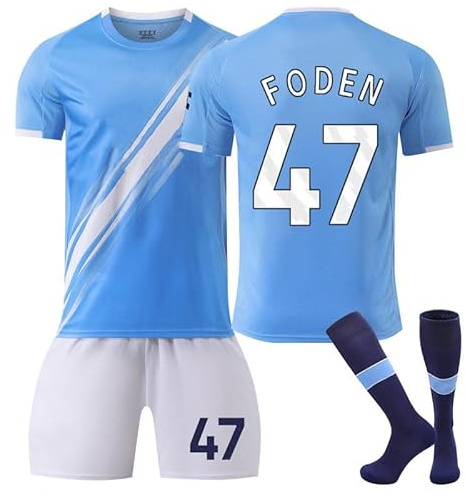 Generisch New 25/26 Man Sky Blue Home City Trikot Fußball Jerseys Anzug Trikot Kinder Kids Mens Trainning Sport Outdoor Soccer T Shirt Shorts Socks Football Jersey Set