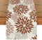 Artoid Mode Blumen Braun Dahlien Herbst Tischläufer, Saisonnal Küche Tisch Dekoration Drinnen Urlaub Party Dekor 40x180 cm