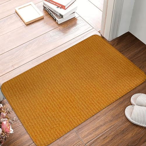 Fußmatte für Innen und Außen, 50 * 80cm Natur, Einfarbig Gelb Türmatte aus Kokos, Schmutzfangmatte für Haustür, rutschfeste Fussmatte, Kokosmatte, Fußabtreter, Fussabstreifer
