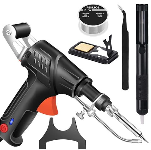 Ayyyecoeeye Saldatrice laser industriale riscaldata interna, set da 5 pezzi, saldatrice laser per metallo, taglio e saldatura, pistola per saldatura per metallo (nero)