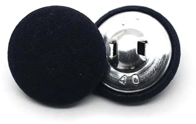 Taconey 20 Stück Stoffbezogene runde Knöpfe für Hemden, Mäntel, Kleidung, Schaftrückseite, DIY-Nähzubehör,Farbe 8,11 mm