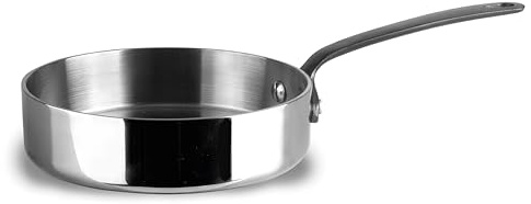 Lacor 61145 - Mini Pfanne Trimetal, Edelstahl 18/10 Tricapa Karosserie | Aus lebensmittelechtem Edelstahl gefertigt; hohe Korrosionsbeständigkeit und Haltbarkeit im täglichen Gebrauch