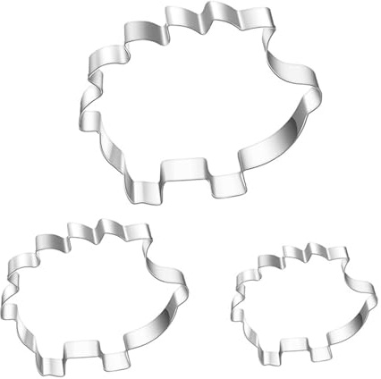 Protoence Keksausstecher Für Das Backen | 3-Teiliges Igel Motiv Backzubehör - Thanksgiving Edelstahl Ausstechformen-Set,für, Gebäck, Hauspartys, Geburtstage, Feiertage, Küchen, Desserts, Feste und