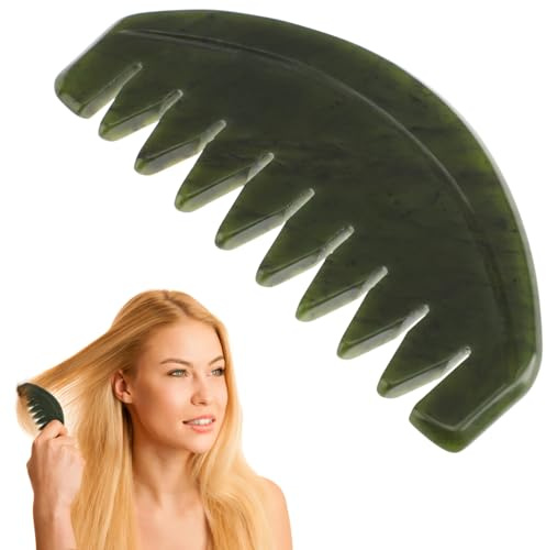 BESPORTBLE 1 peigne de massage portable en jade Gua Sha pour usage domestique