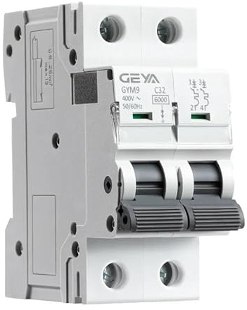 Interruttore Magnetotermico Interruttore automatico miniaturizzato GYM9 a 2 poli MCB Rail 230 V 6 A-63 A CA tipo(16a)