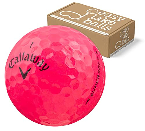25 Supersoft PINK LAKEBALLS QUALITÄT AAA/AA – SOFTE Distance GOLFBÄLLE