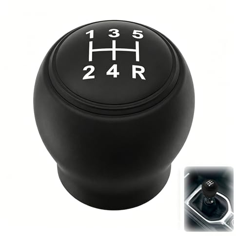 JRILUO Schaltknauf Schutzabdeckung Universal 5 Gang Schalthebel Hülle Auto Schaltgriff Cover Rutschhemmend Weich Strapazierfähig TPU Silikon Für Manuelle Fahrzeuge Schwarz