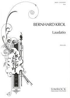 Laudatio: Horn. (Simrock Original Edition)