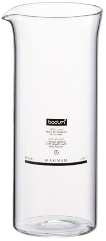 Bodum Ersatzglas, Schäumerglas zu el. Milchschäumer