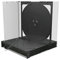 CD-Leerhülle für 2 Discs, 10.4mm, schwarzes Tray