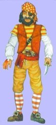 Pirate 39 Inch Jointed Cutout - Pack of 2