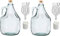 SET 8tlg. FLASCHE GÄRBALLON + STOPFEN + GÄRRÖHRCHEN + SCHRAUBVERSCHLUSS 5L BDG5Z