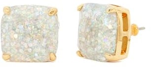 Kate Spade New York small square studs, Opal Glitter