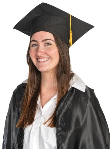 DEGUISE TOI Absolventenhut für Erwachsene - Schwarz