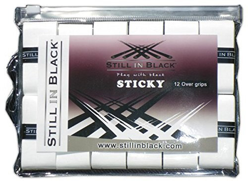 Still in Black Sticky Zipper 12 x Weiß Overgrip Griffband Griffbänder Overgrips, Weiß