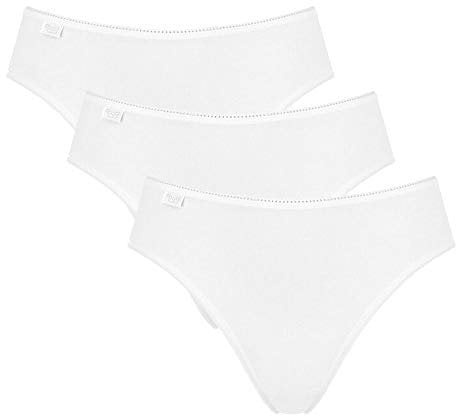 sloggi Damen 24/7 Cotton Tai C3P Slip, White, 48