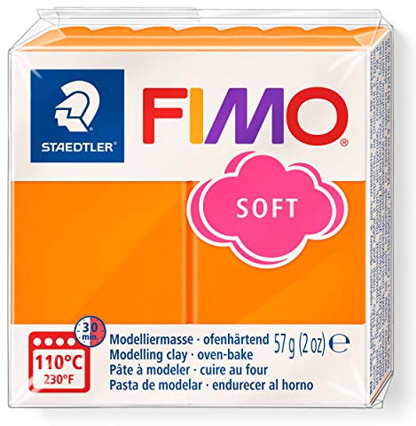 STAEDTLER Fimo 8020 - Pasta de modelar, color naranja