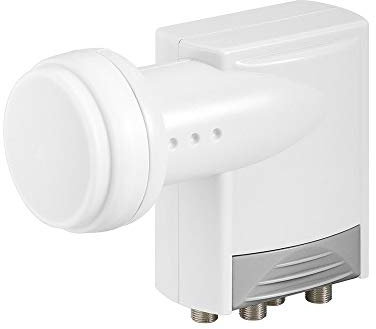 Goobay Universal Quad LNB, digitaler SAT-LNB für 4 Teilnehmer (HDTV/3D)