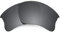 Revant Verres de Rechange Compatibles avec Oakley Flak Jacket XLJ, Polarisés, Chrome Noir MirrorShield