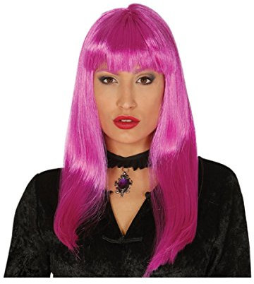 Peluca melena larga lila