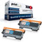 2X Print-Klex Tonerkartuschen kompatibel mit Brother DCP 7055 DCP 7055 W DCP 7057 DCP 7057 E TN2010 TN-2010 TN 2010 Black Schwarz - Doppelapack - Easy Line Serie