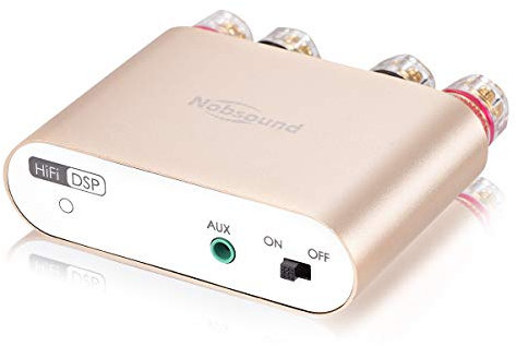 Nobsound Mini Amplificador Digital NS-10G Pro Hi-Fi DSP 100 W (50 W x 2), Bluetooth 5.0, 2.0 Canales, estéreo, para Altavoces domésticos (con Fuente de alimentación)
