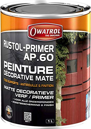Owatrol | Rustol Primer AP60 Rostschutz-Grundierung | Hochwirksamer Korrosionsschutz für Metall & Stahl | 2,5 L weiß | Perfekte Haftung für Lacke & Farben