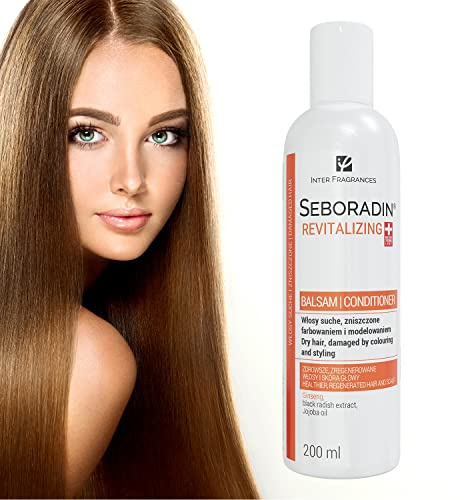 Seboradin Haarbalsam Haarkur Trockene Haare Haarpflege Kaputtes Strapaziertes Haar mit Rizinusöl Jojobaöl 200ml Revitalizing