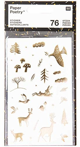 RICO DESIGN GmbH & Co. KG Weihnachtssticker 76 Sticker Nostalgi 4 Blatt